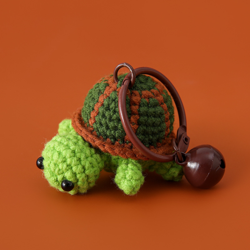 Pandantiv pentru chei, croșetă manuală din lână, Natural Litchi, stil drăguț, 13 g