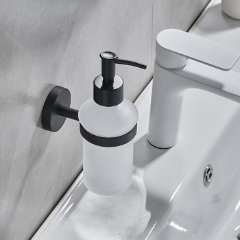 Sieninis muilo dozatorius iš nerūdijančio plieno, rankinis spaudimas, svoris 120