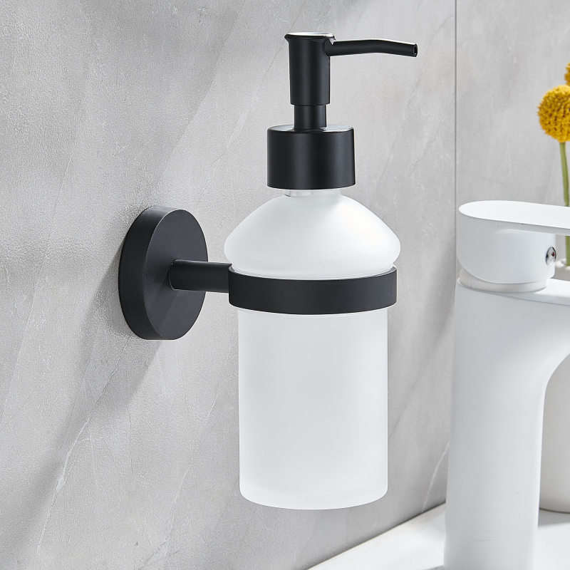 Sieninis muilo dozatorius iš nerūdijančio plieno, rankinis spaudimas, svoris 120