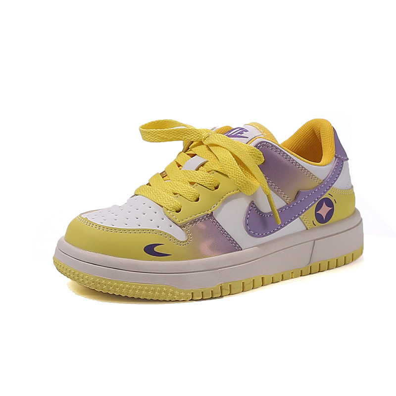 Детски обувки с тънка подметка, лепенка, PU горна част, гумена подметка, за деца 4–12 г., пролет-есен