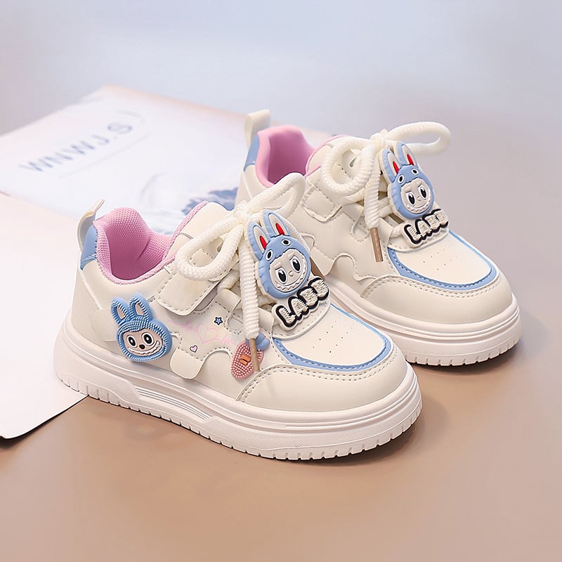 Детски обувки с тънка подметка, лепенка, PU горна част, гумена подметка, за деца 4–12 г., пролет-есен