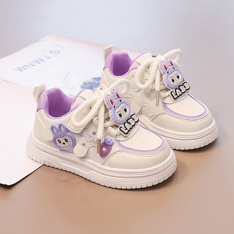 Детски обувки с тънка подметка, лепенка, PU горна част, гумена подметка, за деца 4–12 г., пролет-есен