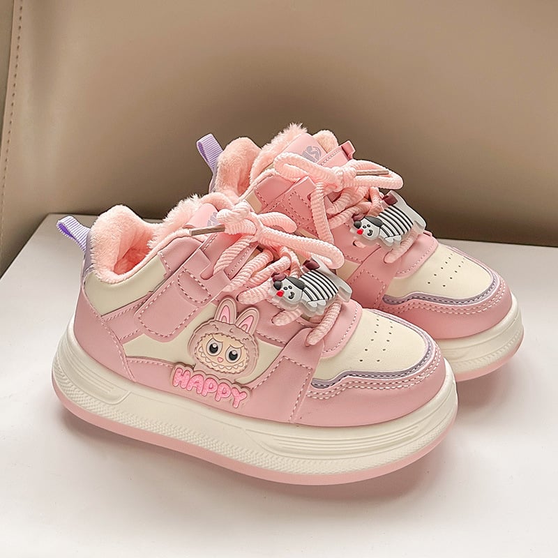 Детски обувки с тънка подметка, лепенка, PU горна част, гумена подметка, за деца 4–12 г., пролет-есен