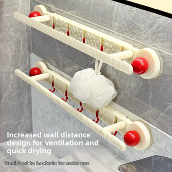 Siurbimo laikiklis rankšluosčiams ant sienos – plastikinis, be gręžimo, 200 vnt dėžutėje