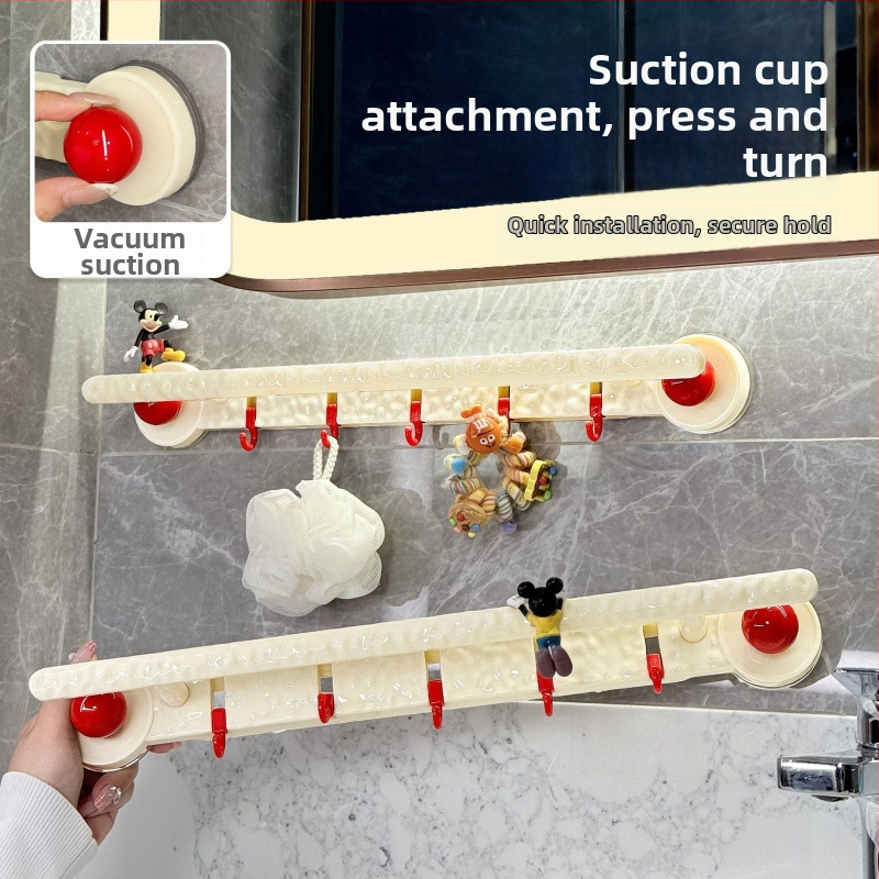 Siurbimo laikiklis rankšluosčiams ant sienos – plastikinis, be gręžimo, 200 vnt dėžutėje