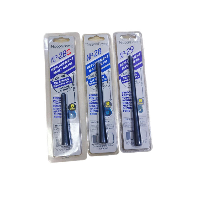 Auto radio antena, universāls tips, vītņu uzstādīšana, augstas frekvences FM antena