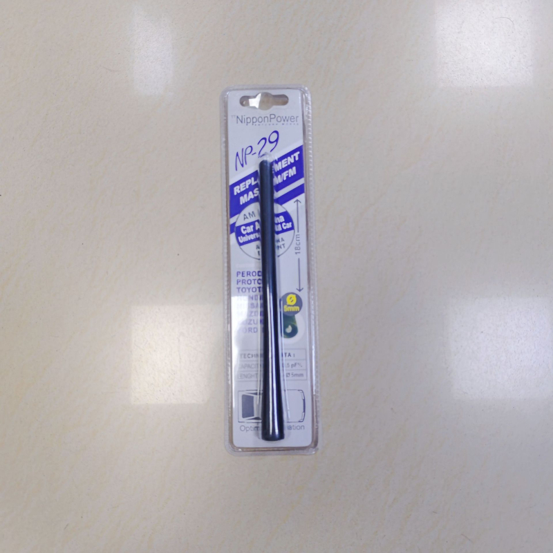 Auto radio antena, universāls tips, vītņu uzstādīšana, augstas frekvences FM antena