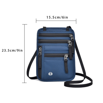 Zidelon Držiak na pas a dokumenty s RFID ochranou, nylon, unisex