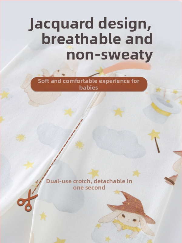 Laste kodupüksid kõrge vööga, 100% puuvill, unisex, karikatuurmustriga, hingavad ja soojad kevad- ja sügisperio jaoks