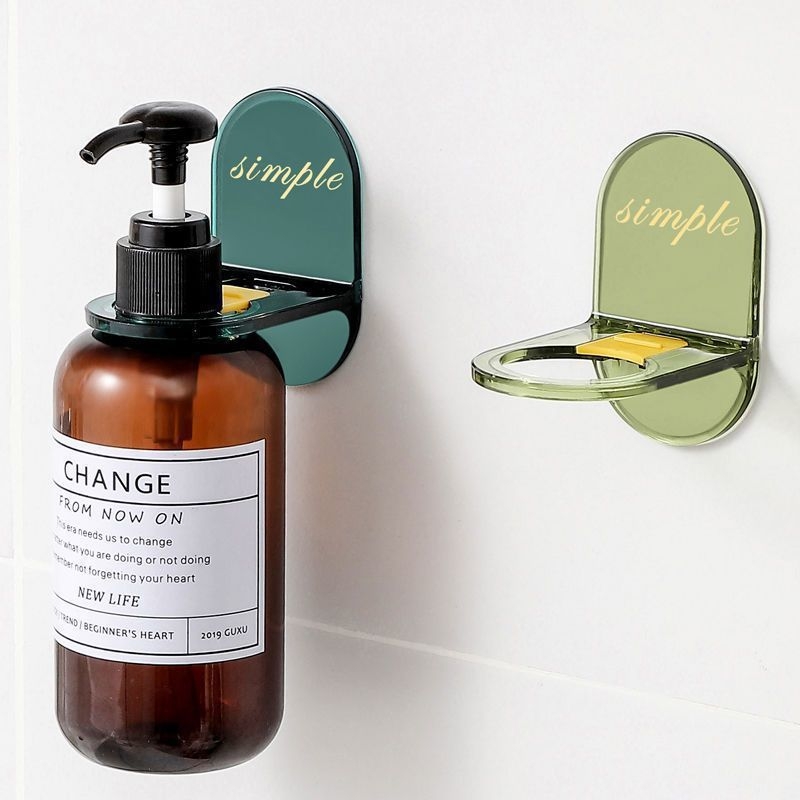 Nástenný kúpeľňový regál, bez vŕtania, CE certifikácia, na šampón, sprchový gél a dezinfekčné prostriedky, jednoduchý a moderný štýl