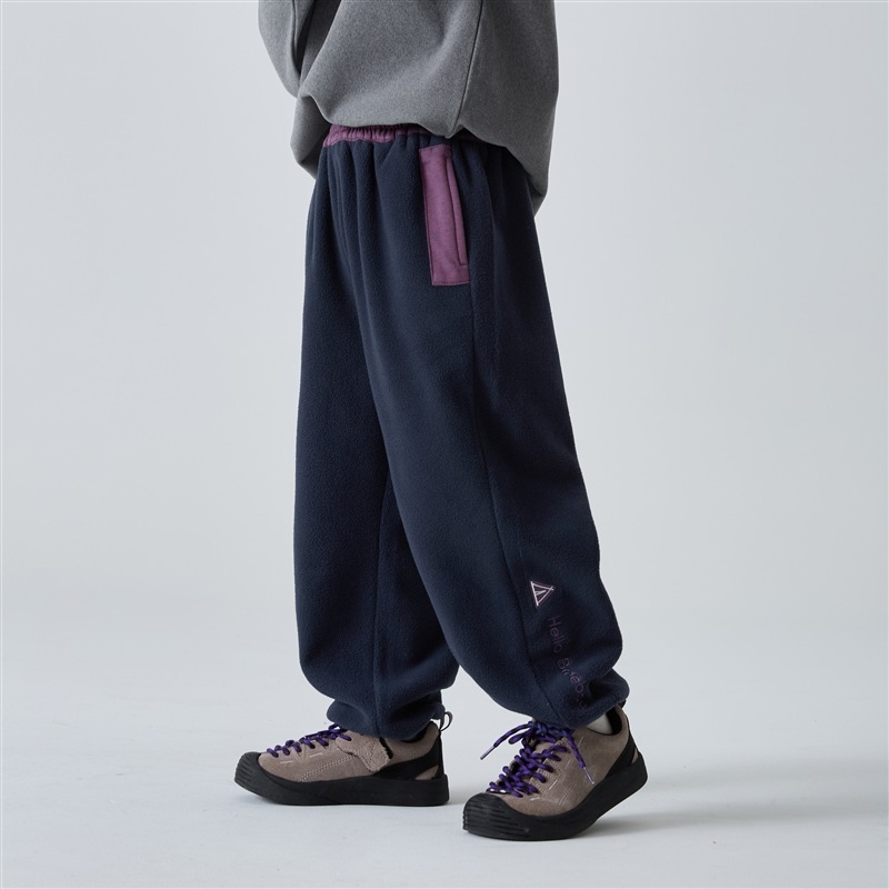 Dječje zimske hlače od flisa, korejskog stila, 100% poliester, za dječake starije od 8 godina