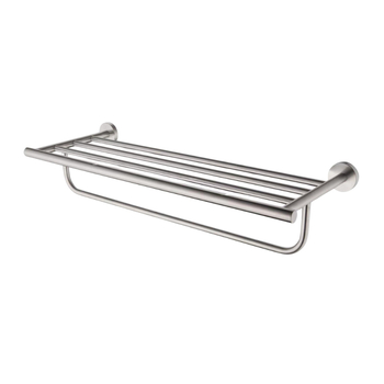 Dvojposchodový vešiak na uteráky z 304 nerezovej ocele, brúsený povrch, nosnosť 10 kg