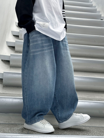 Dječje traperice – slobodan ravni kroj, fleece podstava, srednje visina struka, 65% pamuk, 35% poliester, za dječake 8+ godina, jesen-zima 2025