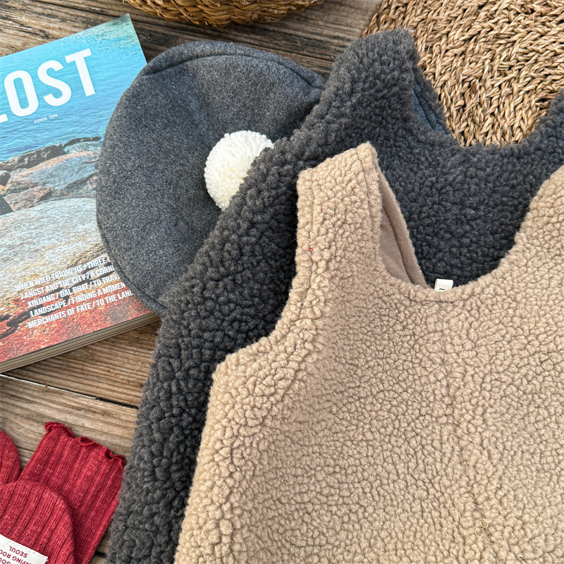 Dječji kombinezon u korejskom stilu, visokim strukom, mekan poliester, jednobojan, za djecu 3–8 godina, jesen-zima