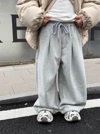 Dječje hlače u korejskom stilu s fleece podstavom, 95% pamuka, za djecu 3–8 godina, zima