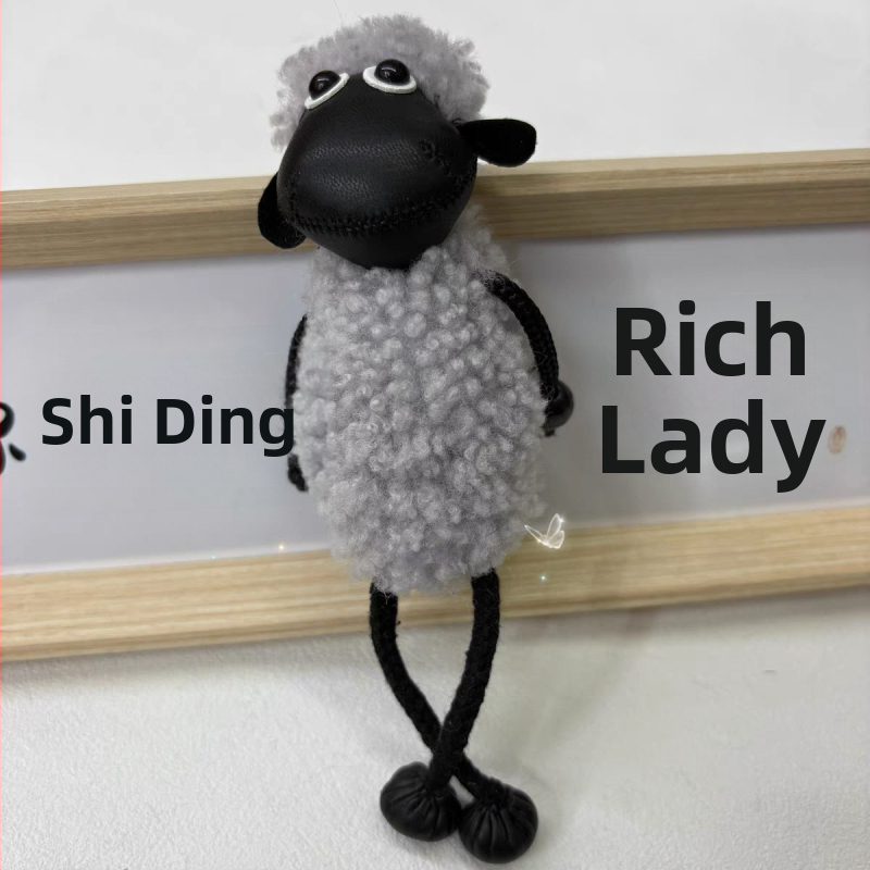 Zezze plyšový prívesok kľúča od auta - vzor malé zvieratá (medveď a ďalšie), auto doplnok, leto 2025