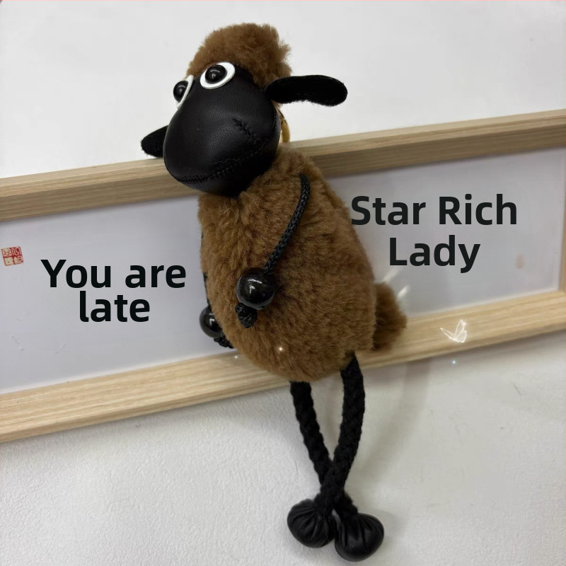 Zezze plyšový prívesok kľúča od auta - vzor malé zvieratá (medveď a ďalšie), auto doplnok, leto 2025