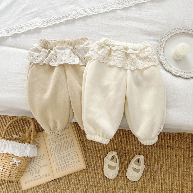 Dječje hlače, korejskog stila, pamuk, 50% pamuk, srednje visine elastični pojas, meka obrada