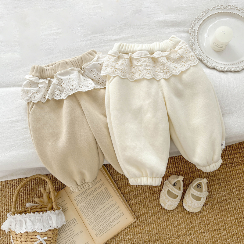 Dječje hlače, korejskog stila, pamuk, 50% pamuk, srednje visine elastični pojas, meka obrada