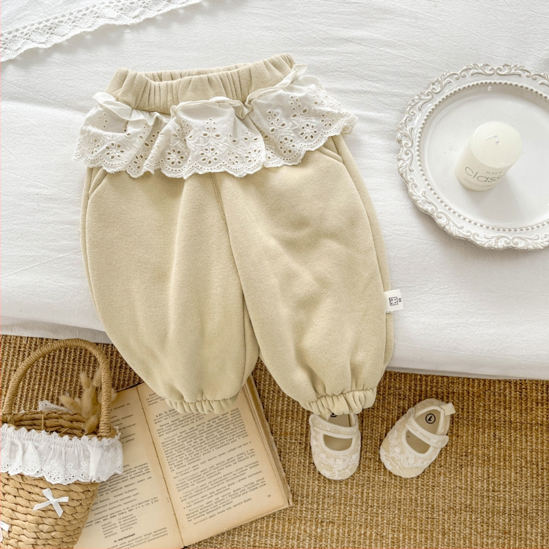 Dječje hlače, korejskog stila, pamuk, 50% pamuk, srednje visine elastični pojas, meka obrada