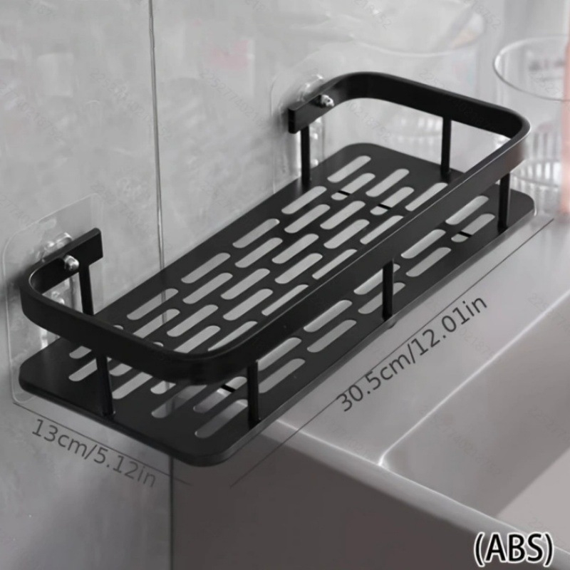Zidni regač za kupaonicu bez bušenja, plastični, premaz sprejem, 1 etaža