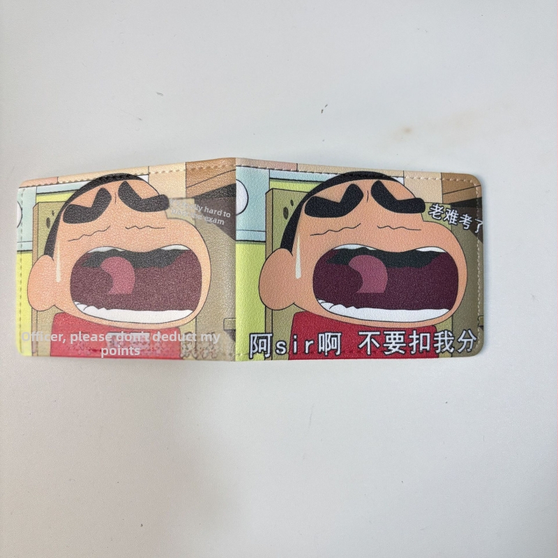 Crayon Shin-Chan kožni držač za vozačku i prometnu dozvolu, držač kartica 2 u 1