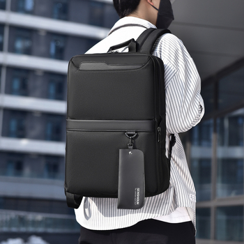 Kibővíthető laptop hátizsák, uniszex, 36-55L kapacitás, vízálló és kopásálló anyag, elfér benne egy 15 colos laptop, városi egyszerű dizájn