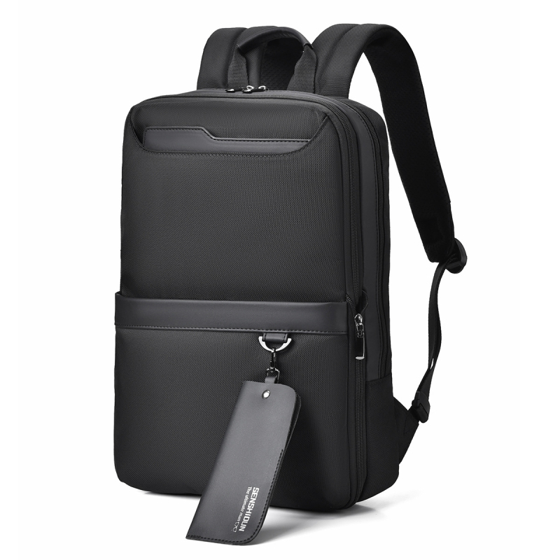 Kibővíthető laptop hátizsák, uniszex, 36-55L kapacitás, vízálló és kopásálló anyag, elfér benne egy 15 colos laptop, városi egyszerű dizájn