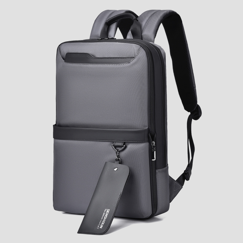Kibővíthető laptop hátizsák, uniszex, 36-55L kapacitás, vízálló és kopásálló anyag, elfér benne egy 15 colos laptop, városi egyszerű dizájn