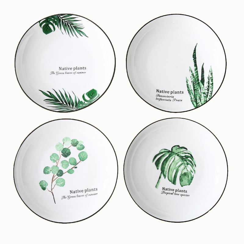 Porcelanski skup sa posudama nordijskog stila za 4 osobe, s mogućnošću prilagodbe logotipa i kutijom za poklon