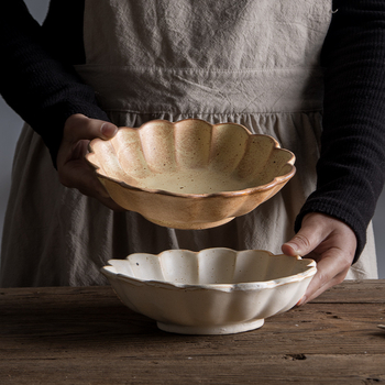 Porcelanska zdjela inspirirana japanskim retro stilom, okrugla, sigurna za mikrovalnu