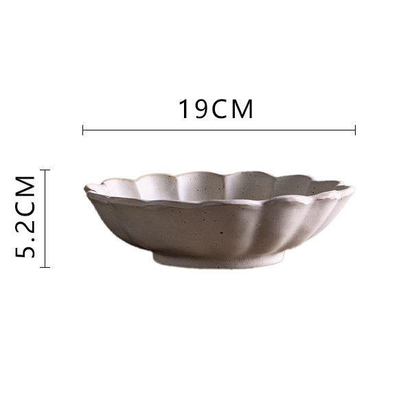 Porcelanska zdjela inspirirana japanskim retro stilom, okrugla, sigurna za mikrovalnu