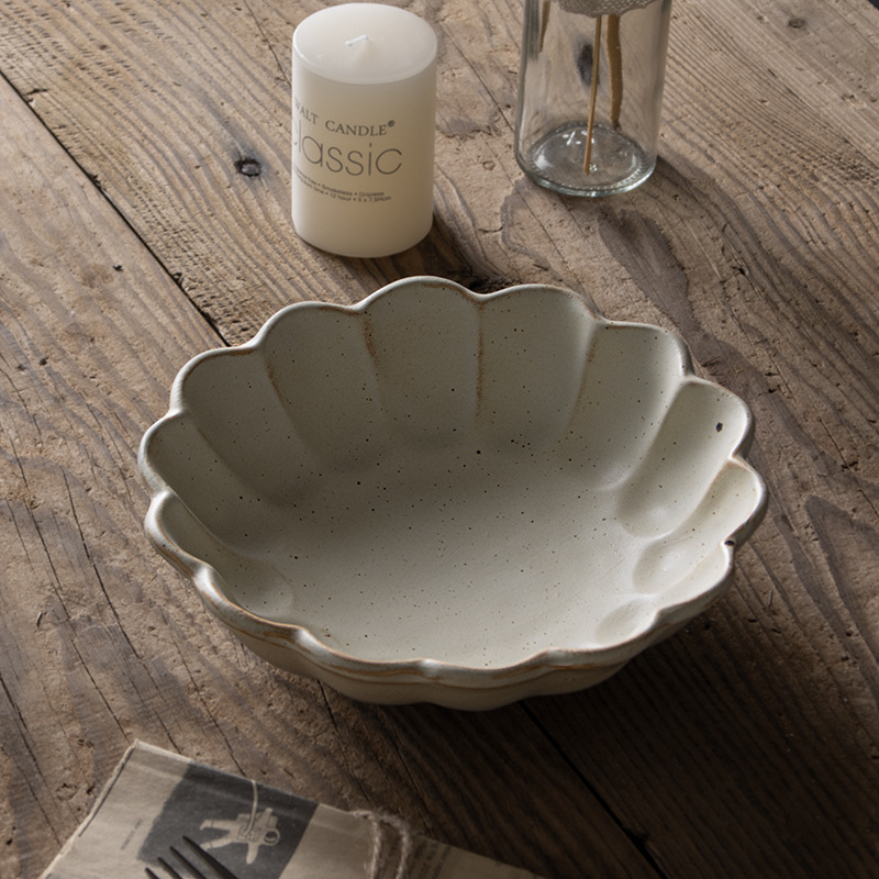 Porcelanska zdjela inspirirana japanskim retro stilom, okrugla, sigurna za mikrovalnu