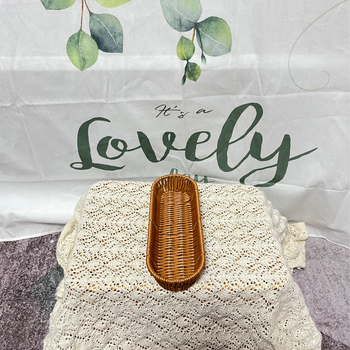 Κάδος αποθήκευσης μαχαιροπίρουνων κουζίνας - Ορθογώνιο καλάθι με υφή ρατάν, Μάρκα Xinwang, Απλός Στυλ, Πρόσφατα Διαθέσιμο