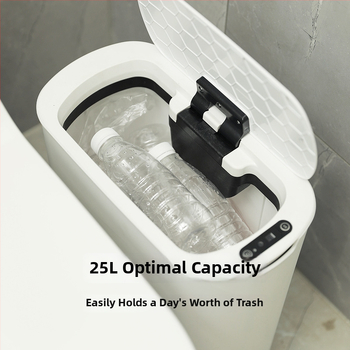 Έξυπνος κάδος απορριμμάτων με αισθητήρα επαγωγής, αυτόματο καπάκι, 13–17 L, πλαστικό, μοντέλο FH-8, διαχείριση αποβλήτων σε πολλές ζώνες