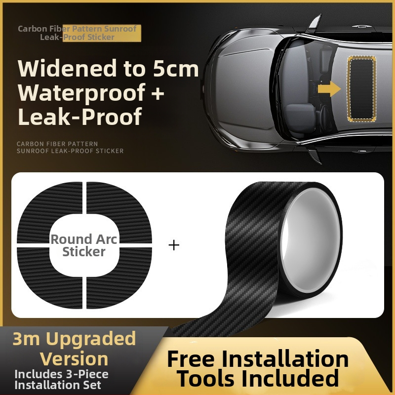 Automobilio saulės stogo sandarinimo juosta - lipni stogo stiklo sandariklis