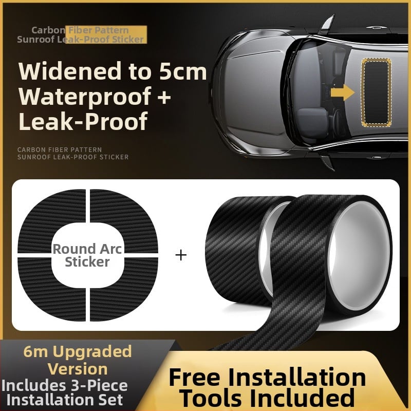 Automobilio saulės stogo sandarinimo juosta - lipni stogo stiklo sandariklis