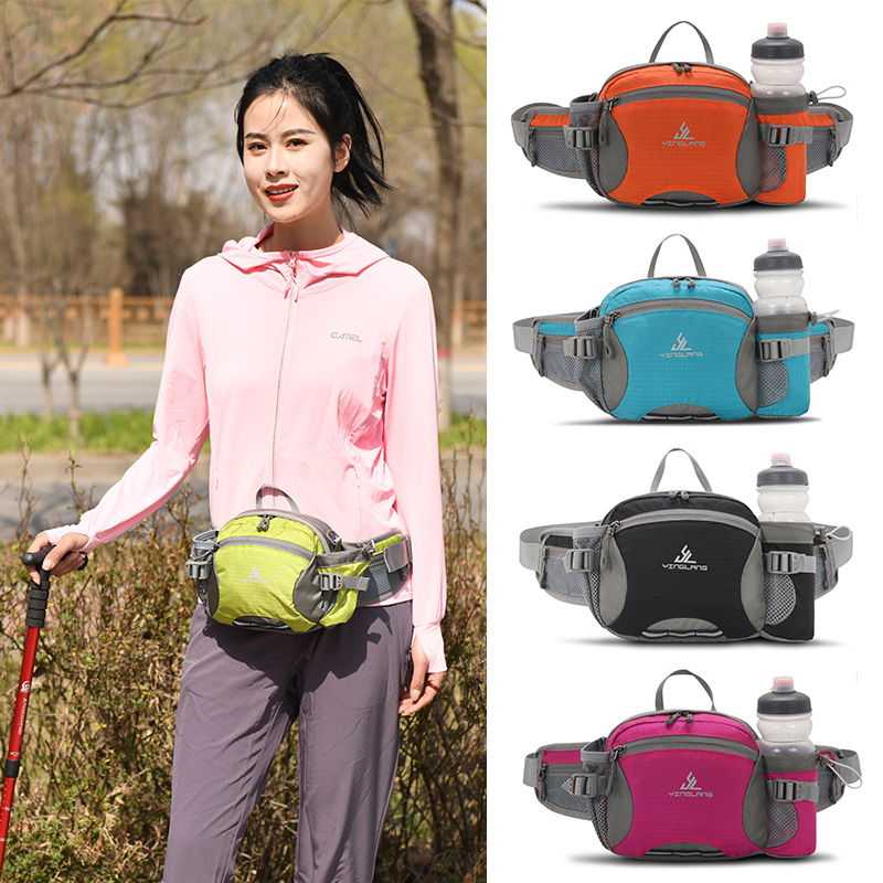 Sportska torbica za struk – ultra lagana, vodootporna, otporna na habanje; najlon materijal, jednostruka naramenica, za outdoor aktivnosti; unisex.