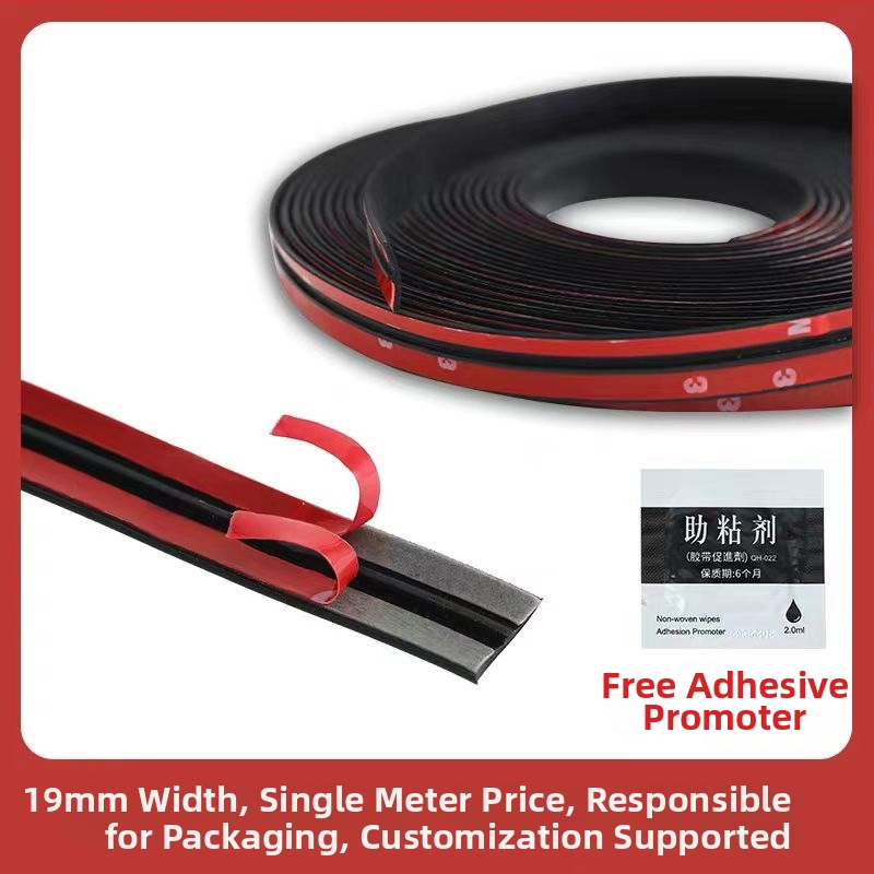 Automobilių sandarinimo juosta, universali, guminė, T tipo, skirta priekinių ir galinių stiklo spragoms bei stogo lango ertmėms