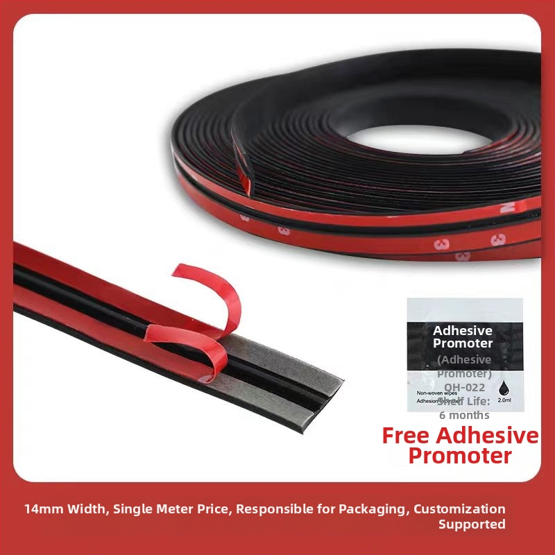 Automobilių sandarinimo juosta, universali, guminė, T tipo, skirta priekinių ir galinių stiklo spragoms bei stogo lango ertmėms