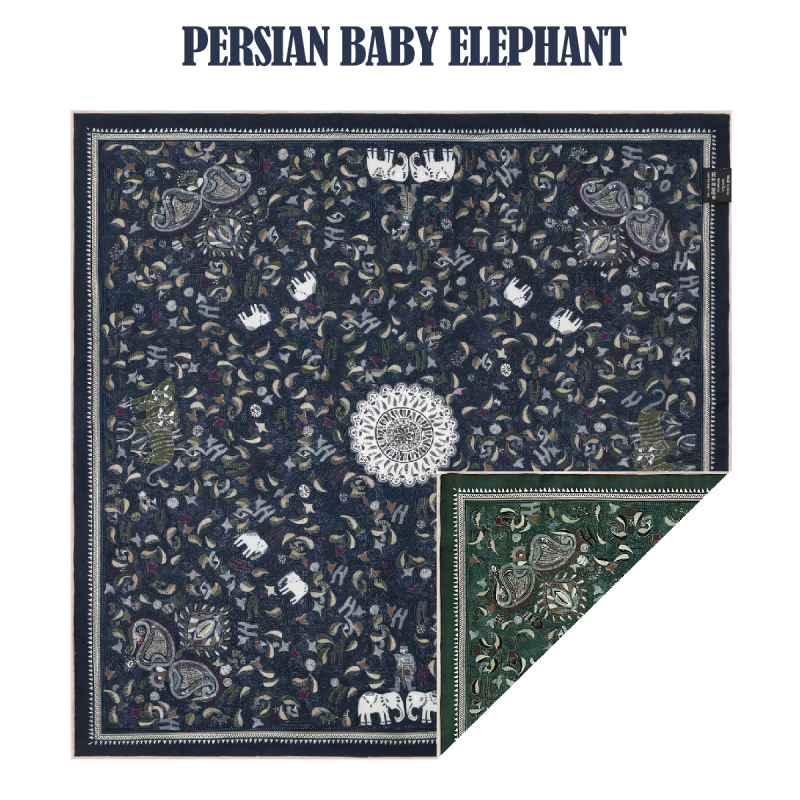 Bentley копринено-вълнен квадратен шал, преплетена плетка, INS стил, джобен шал