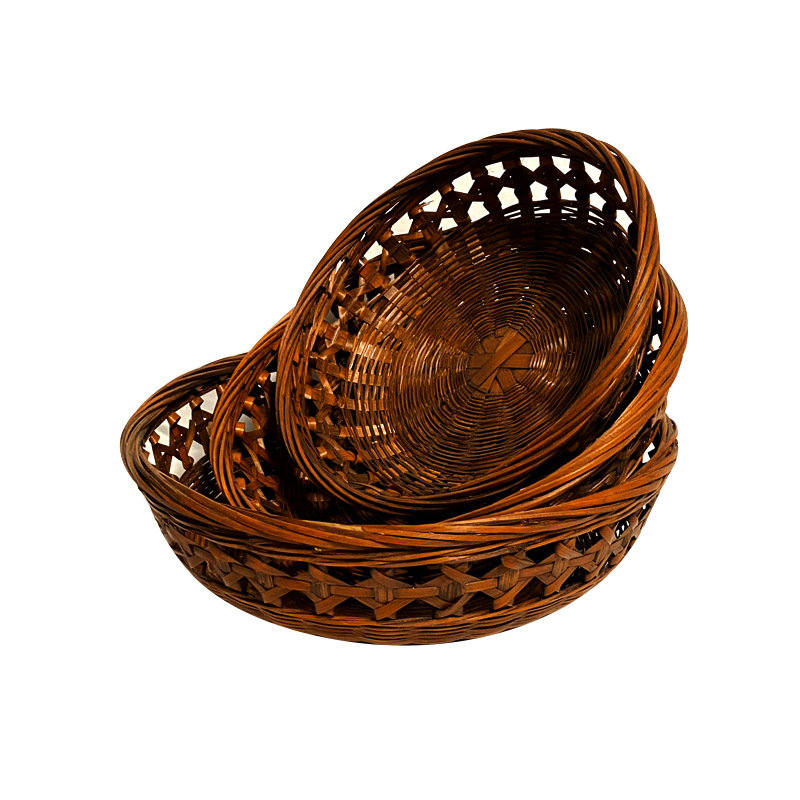Плодова кошница - Phoenix Bamboo Art - Светъл лукс ретро стил - Високо качество - Лято 2021