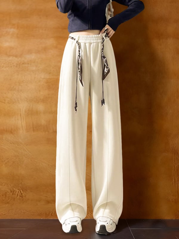 Casual hlače s širokim krojem i visokim strukom, debela poliester-viskozna smjesa, 50–70% poliester, <30% viskozа, mikroelastičnost, bez glačanja, Zima 2025