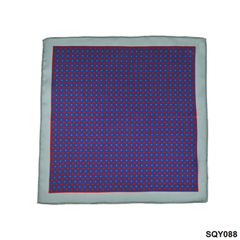 Копринено джобно кърпиче за костюм – ретро геометричен модел, печатна обработка; Mulberry коприна; произход Шънчжоу; пускане през зимата 2025