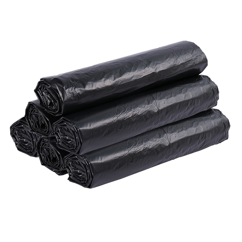 HDPE торба за отпадъци, удебелена, с плосък отвор, еднократна, за домакинство, хотели и кухни