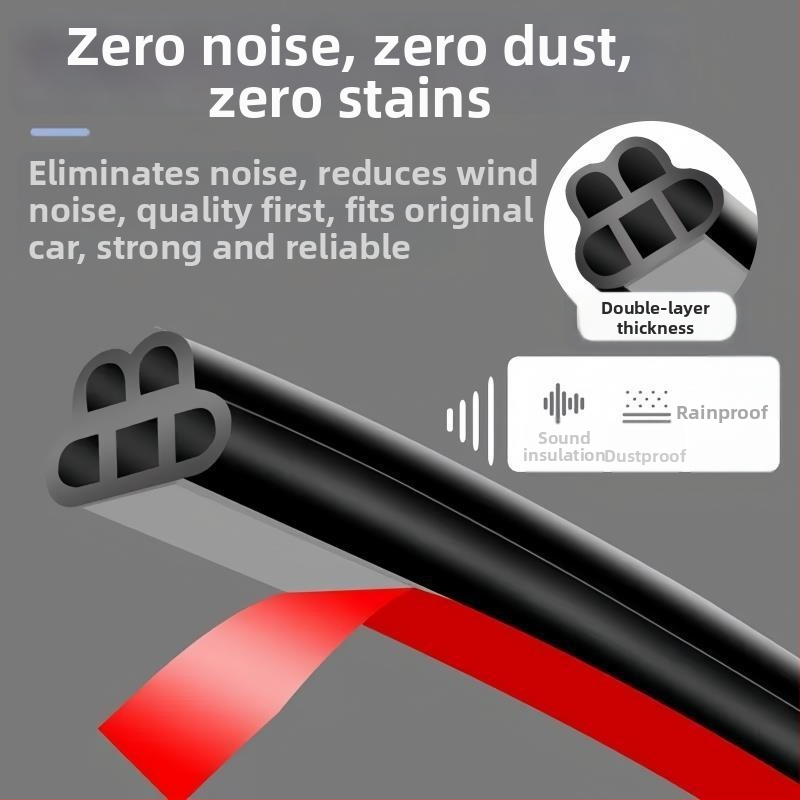 Mechanické tesnenie dverí pre elektrický trojkolesový voz – Awtre87, materiál tesniaceho pásu: dehydračný patch, kompatibilné s 1 modelom; značka: Don't wipe it; vetruodolné, vodeodolné a zvukovo izolačná guma.