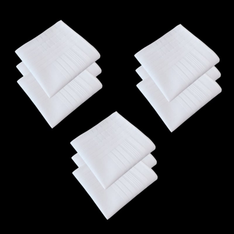 Носна кърпичка от 100% памук, възможност за бродиране или печат на лого, DIY, 18 г