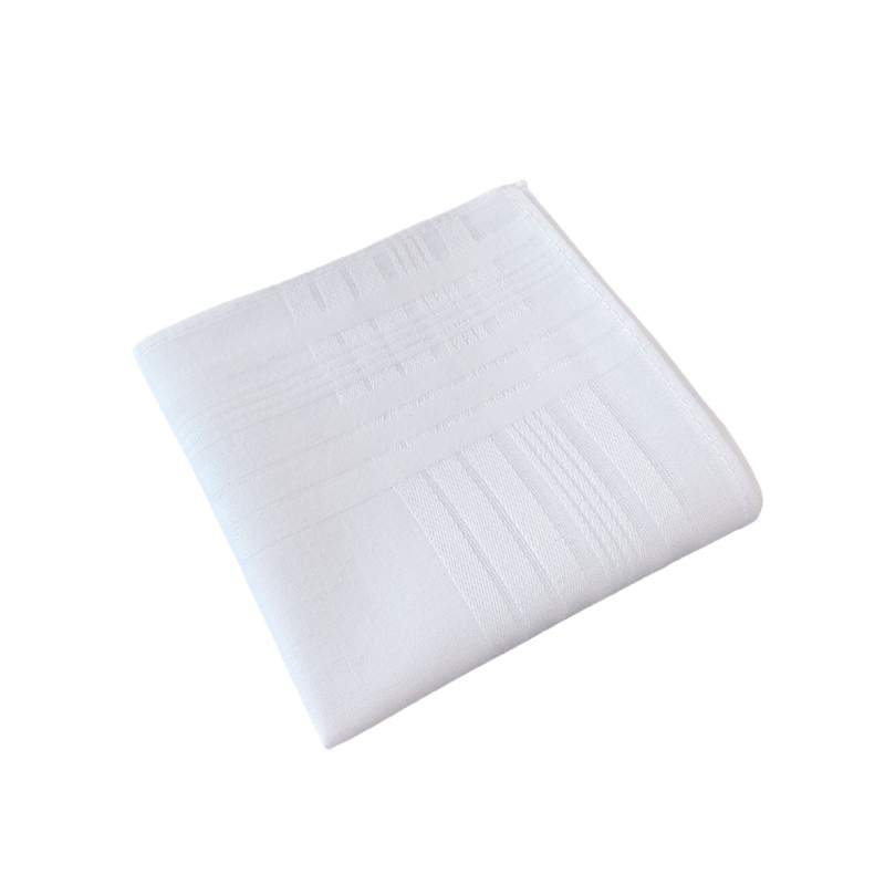 Носна кърпичка от 100% памук, възможност за бродиране или печат на лого, DIY, 18 г