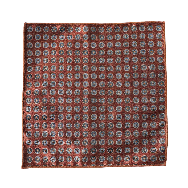 Vīriešu kabatas lakatiņš, ziedošs jacquard raksts, poliestera šķiedra, pieaugušajiem, ziema 2023