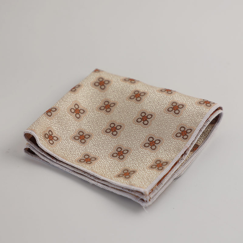 Vīriešu kabatas lakatiņš, ziedošs jacquard raksts, poliestera šķiedra, pieaugušajiem, ziema 2023